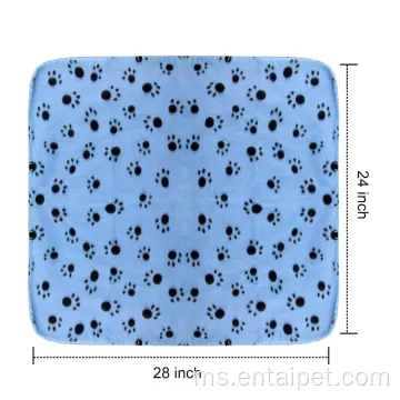 Puppy Paw Prints Fleece selimut pek 6